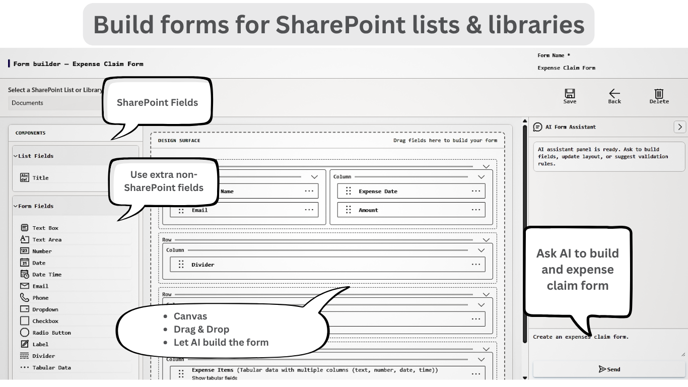 BiznextApp Forms for SharePoint — screenshot 1